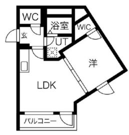 kinomori代々木上原 (キノモリ代々木上原) 406 間取り図