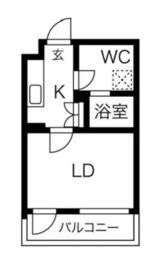 kinomori代々木上原 (キノモリ代々木上原) 402 間取り図
