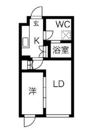 kinomori代々木上原 (キノモリ代々木上原) 105 間取り図