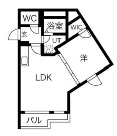 kinomori代々木上原 (キノモリ代々木上原) 206 間取り図
