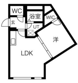 kinomori代々木上原 (キノモリ代々木上原) 106 間取り図