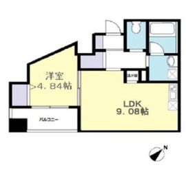 ドゥーエ東高円寺 601 間取り図