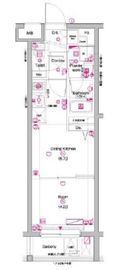 PREMIUM CUBE 中野富士見町 (プレミアムキューブ中野富士見町) 4階 間取り図