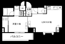 ガーデンヒルズ柿ノ木坂 504 間取り図