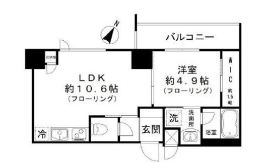 ガーデンヒルズ柿ノ木坂 604 間取り図