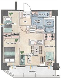 アーバネックス新御徒町 1101 間取り図