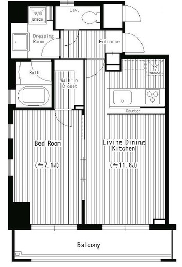 ルジャルダン横濱関内 705 間取り図