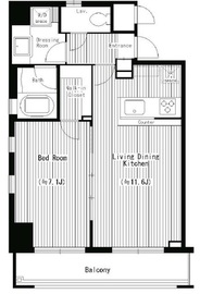 ルジャルダン横濱関内 705 間取り図