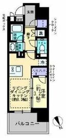 プラウド五反田 7階 間取り図