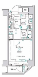 AZEST横濱関内 4階 間取り図