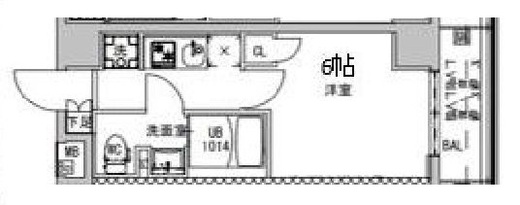 S-RESIDENCE横浜大通り公園 (エスレジデンス横浜大通り公園) 402 間取り図
