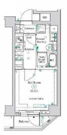 AZEST横濱関内 5階 間取り図