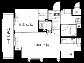 ガーデンヒルズ柿ノ木坂 605 間取り図