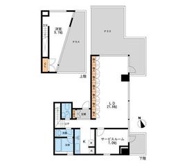 グランカーサ南青山 401 間取り図