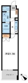 フィオーレ月島 406 間取り図
