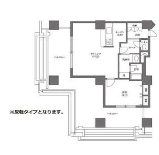 文京グリーンコートビュータワー本駒込 A1407 間取り図