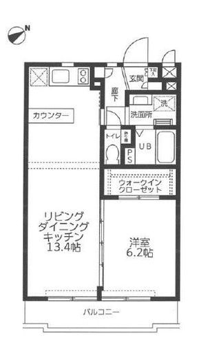 レジディア吉祥寺 307 間取り図