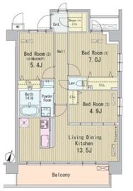 HIGASHIKOMATSUGAWA APARTMENT (東小松川アパートメント) 107 間取り図