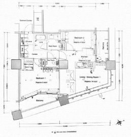 ザ・パークハウス西新宿タワー60 16階 間取り図