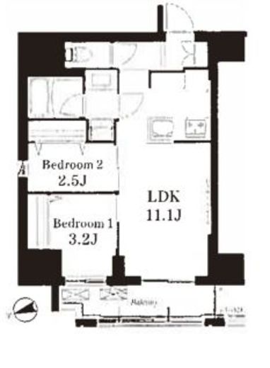 フレンシア御徒町 401 間取り図
