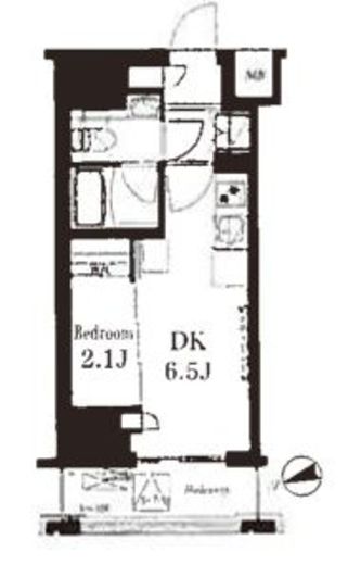 フレンシア御徒町 803 間取り図