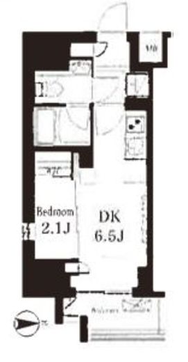 フレンシア御徒町 708 間取り図