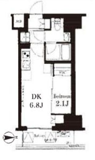 フレンシア御徒町 1007 間取り図