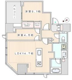 パークホームズ浜松町 9階 間取り図