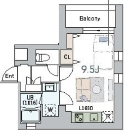 グランデュオ中野5 (GranDuo Nakano5) 402 間取り図