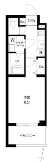 アーバンパーク梅島 206 間取り図