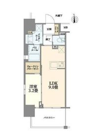グローベル戸越銀座 13階 間取り図