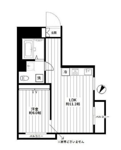 マンション雅叙苑 14階 間取り図
