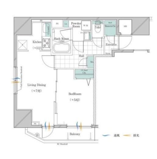 ガリシア大塚サウス 9階 間取り図