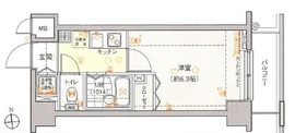 ラ・ピアッツァ麻布十番 3階 間取り図