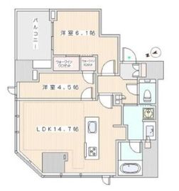 パークホームズ浜松町 13階 間取り図