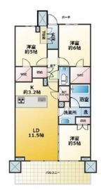 クリスタルマークス 3階 間取り図
