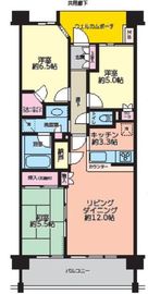 パークホームズ向ヶ丘遊園ステーションアリーナ 5階 間取り図