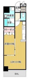 プレシエ横浜石川町 10階 間取り図