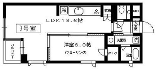 シトラス東日本橋 603 間取り図