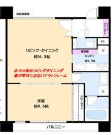 リリファ横濱山下町 8階 間取り図
