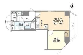 アルカーデンシティリンクス新宿 805 間取り図