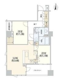 ザ・パークハウス恵比寿 8階 間取り図