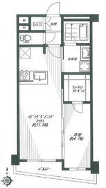 シティインデックス中野 6階 間取り図