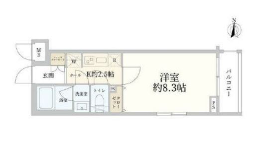 コンシェリア笹塚テラス 4階 間取り図
