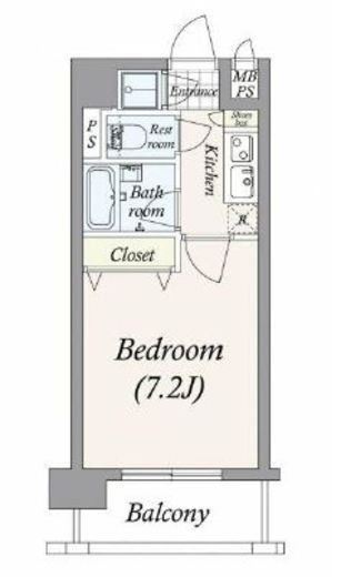パレステュディオ赤坂 203 間取り図
