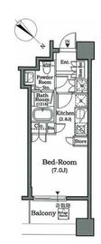 ホライズンプレイス赤坂 606 間取り図