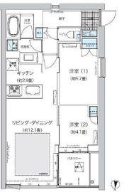ガーデニエール砧ウエスト 616 間取り図