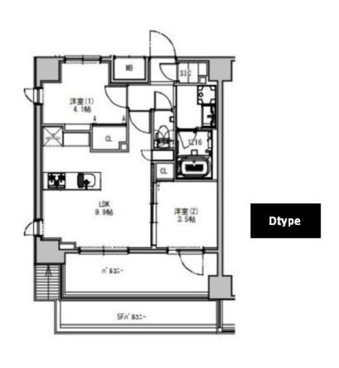 S-RESIDENCE押上south (エスレジデンス押上サウス) 703 間取り図