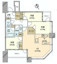 スカイズタワー＆ガーデン 3階 間取り図