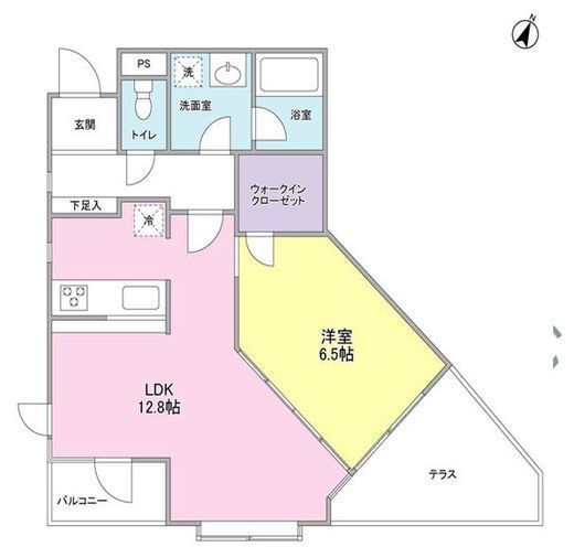 21゜de南平台（ヴァンテアンドゥ南平台） 201 間取り図